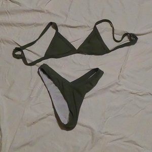 Shein *UNUSED* Forest Green Bikini